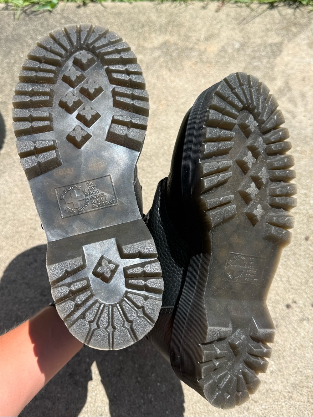 Dr. Martens Black Leather Heart-Buckle Boots Size 8 - Picture 4 of 4